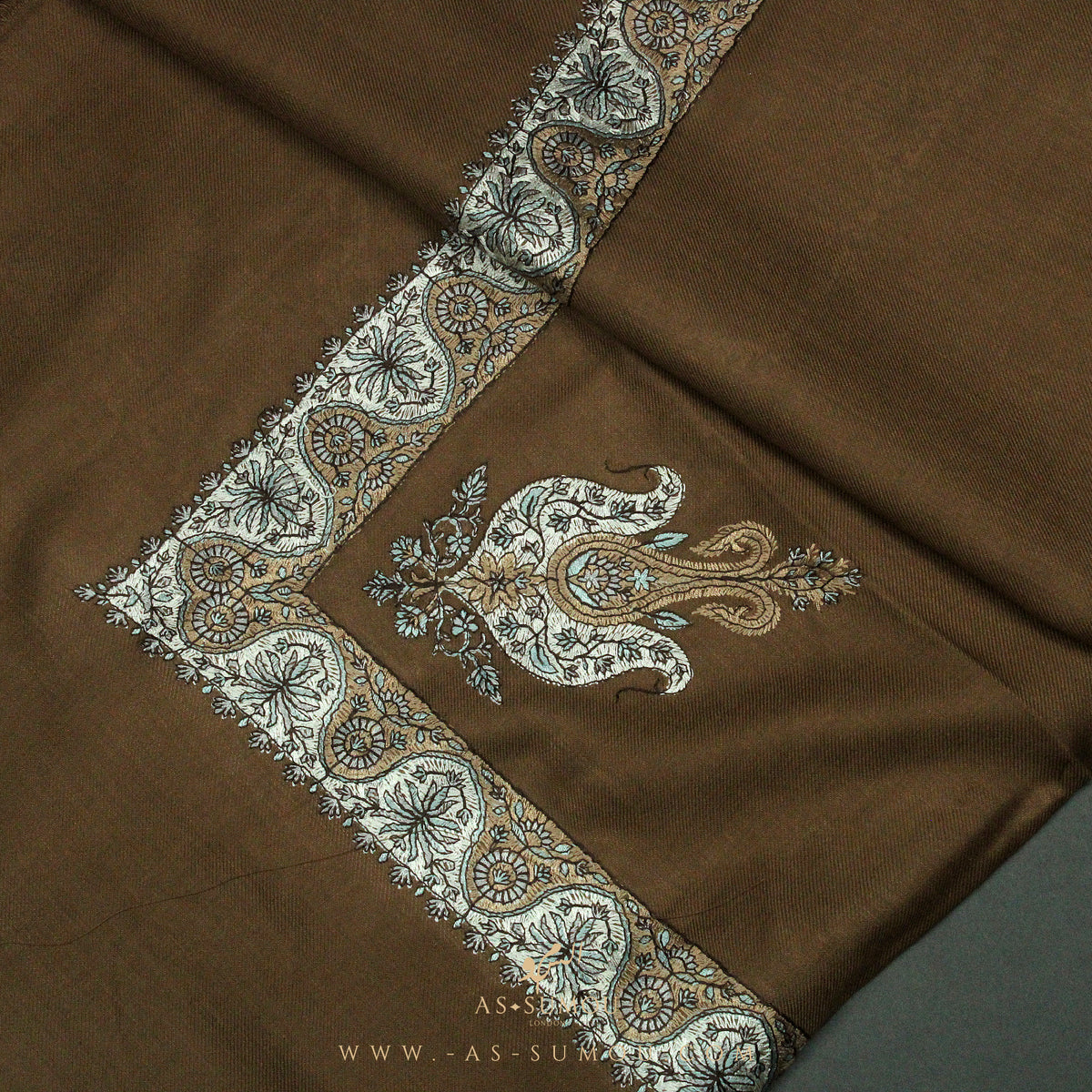 PREMIUM BROWN AUTHENTIC YEMENI SHEMAGH SCARF SE25