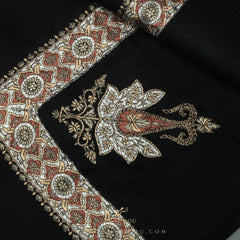 PREMIUM BLACK AUTHENTIC YEMENI SHEMAGH SCARF BL15