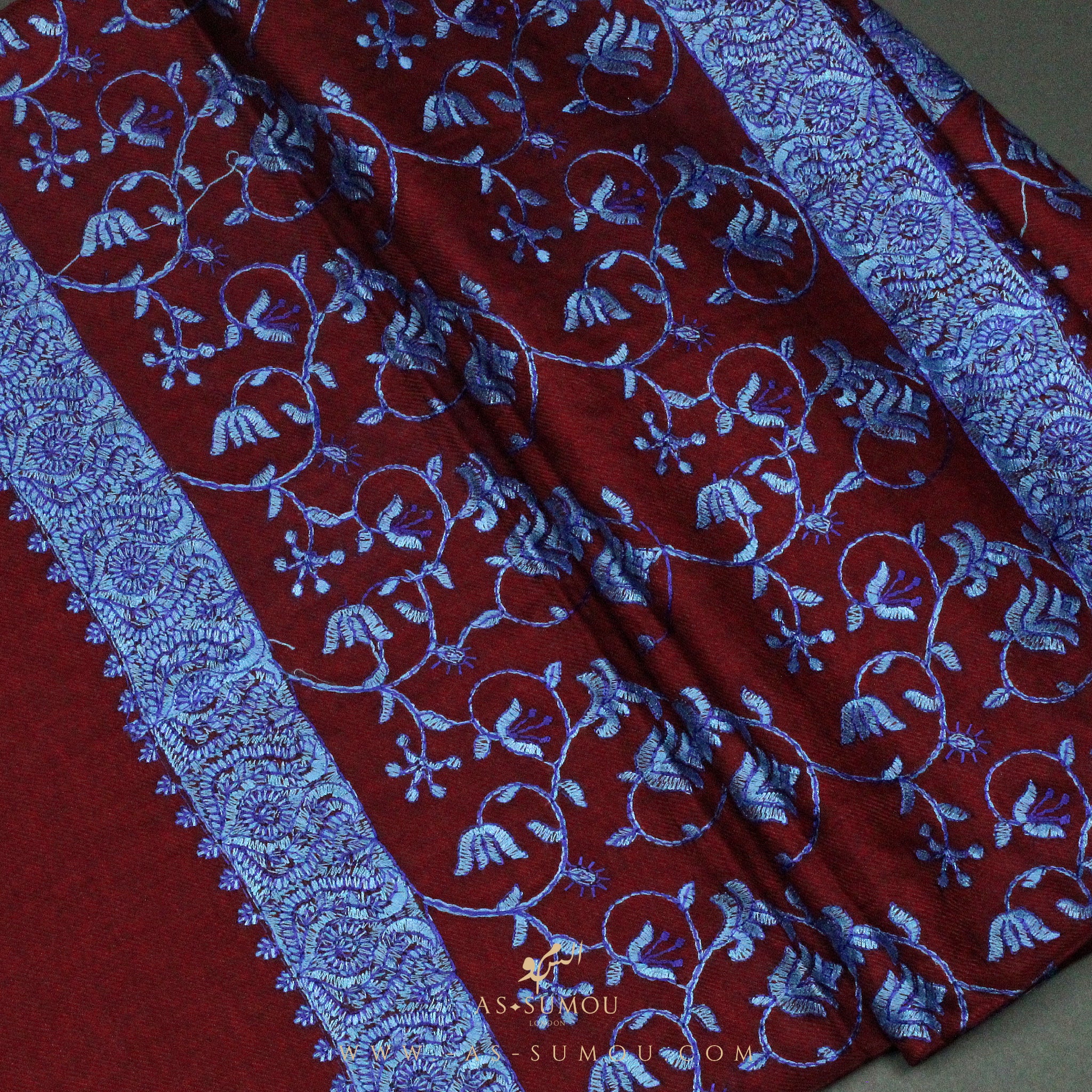 PREMIUM RED AUTHENTIC HIJAZI SHEMAGH SCARF HJ4