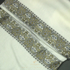 PREMIUM WHITE AUTHENTIC YEMENI SHEMAGH SCARF WH43