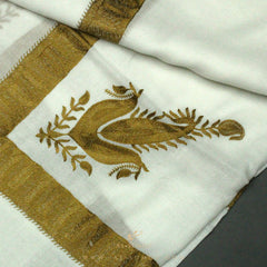 PREMIUM WHITE AUTHENTIC YEMENI SHEMAGH SCARF WH17