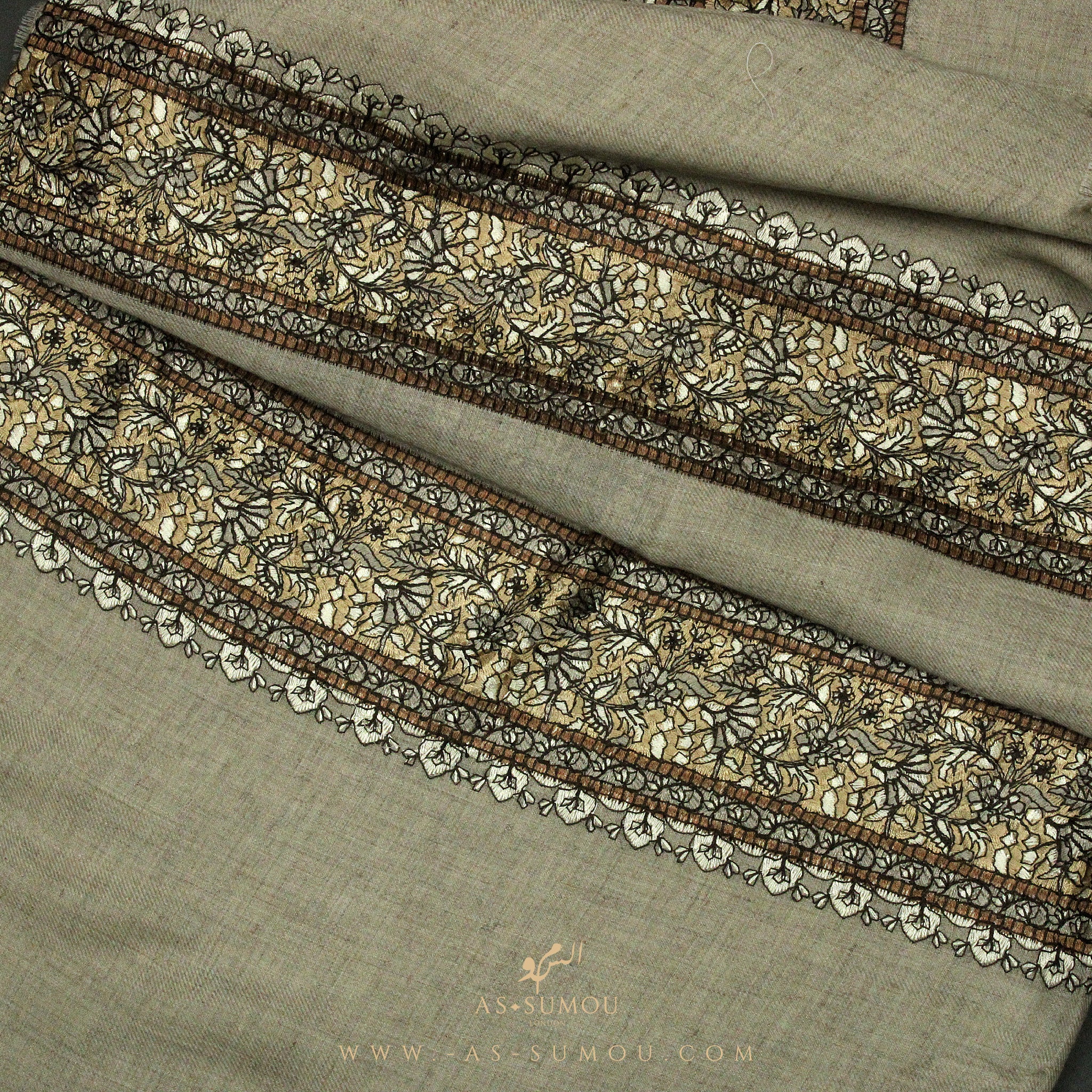 PREMIUM CARAMEL AUTHENTIC OMANI MASSAR SCARF OM41