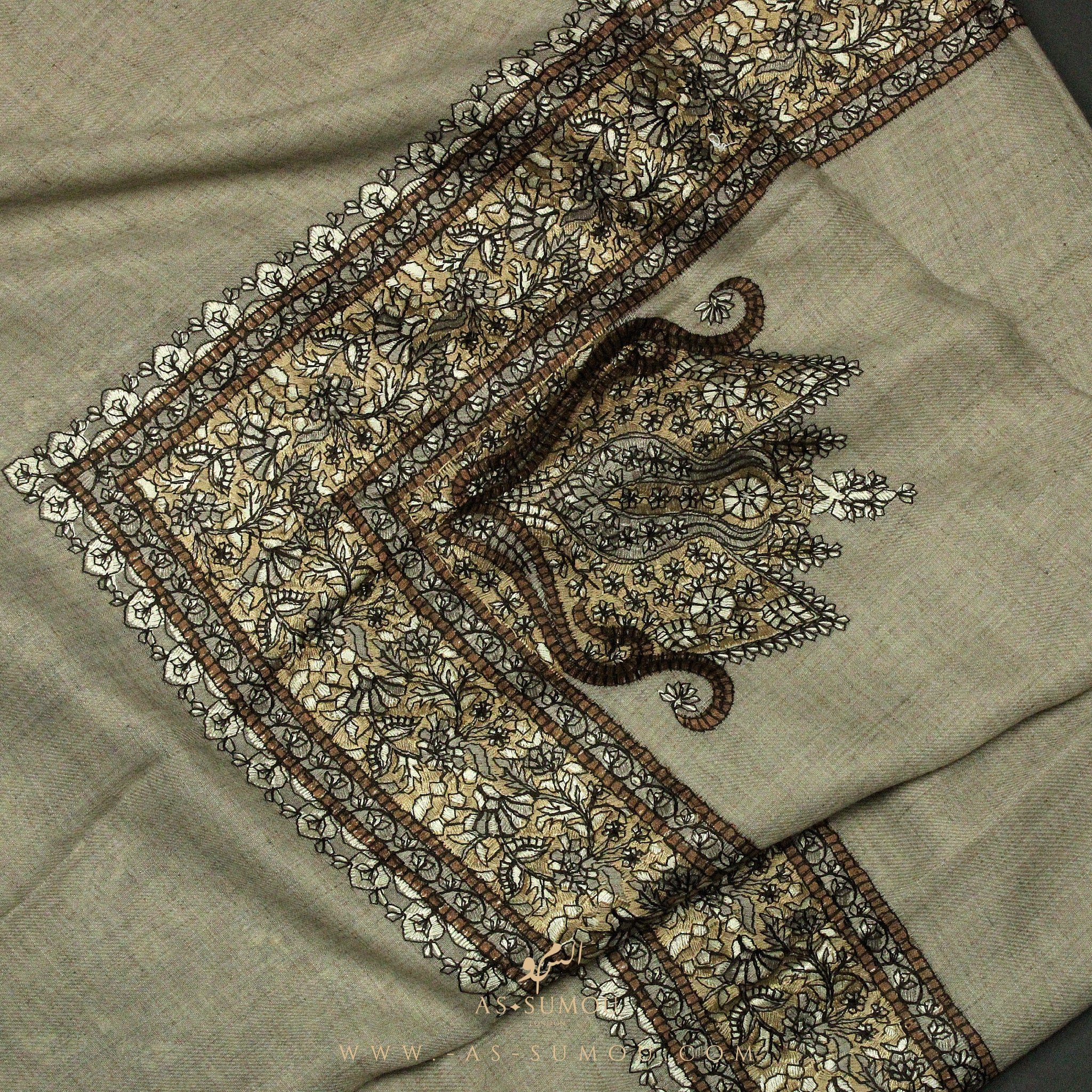 PREMIUM CARAMEL AUTHENTIC OMANI MASSAR SCARF OM41