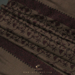 PREMIUM BROWN AUTHENTIC HIJAZI SHEMAGH SCARF HJ9