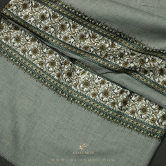 PREMIUM GREY AUTHENTIC OMANI MASSAR SCARF OM43