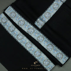 PREMIUM BLACK AUTHENTIC YEMENI SHEMAGH SCARF BL23