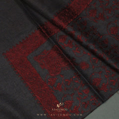 PREMIUM CHARCOAL AUTHENTIC HIJAZI SHEMAGH SCARF HJ3