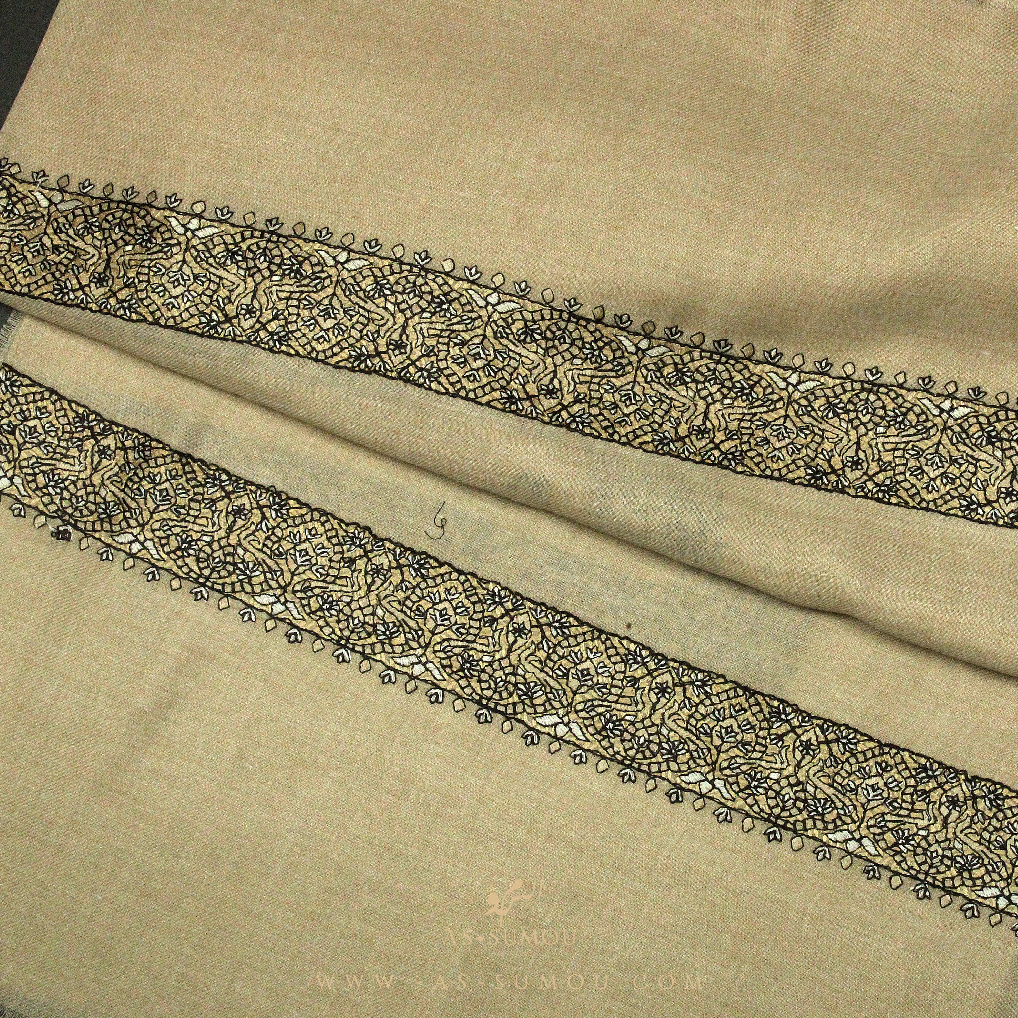 PREMIUM BROWN AUTHENTIC YEMENI SHEMAGH SCARF SE56