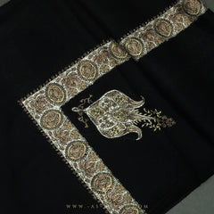 PREMIUM BLACK AUTHENTIC YEMENI SHEMAGH SCARF BL5