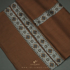 PREMIUM BROWN AUTHENTIC YEMENI SHEMAGH SCARF SE15