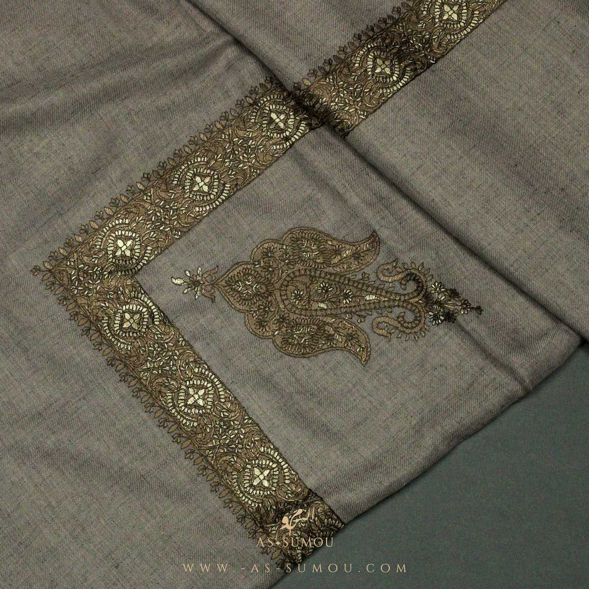 PREMIUM BROWN AUTHENTIC YEMENI SHEMAGH SCARF SE9