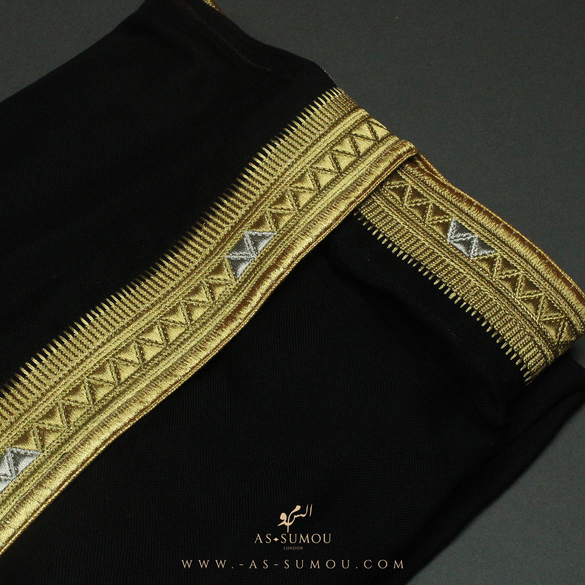 PREMIUM RARE BLACK UNIQUE KHALEEJI BISHT BS5