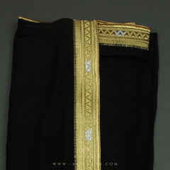 PREMIUM RARE BLACK UNIQUE KHALEEJI BISHT BS5