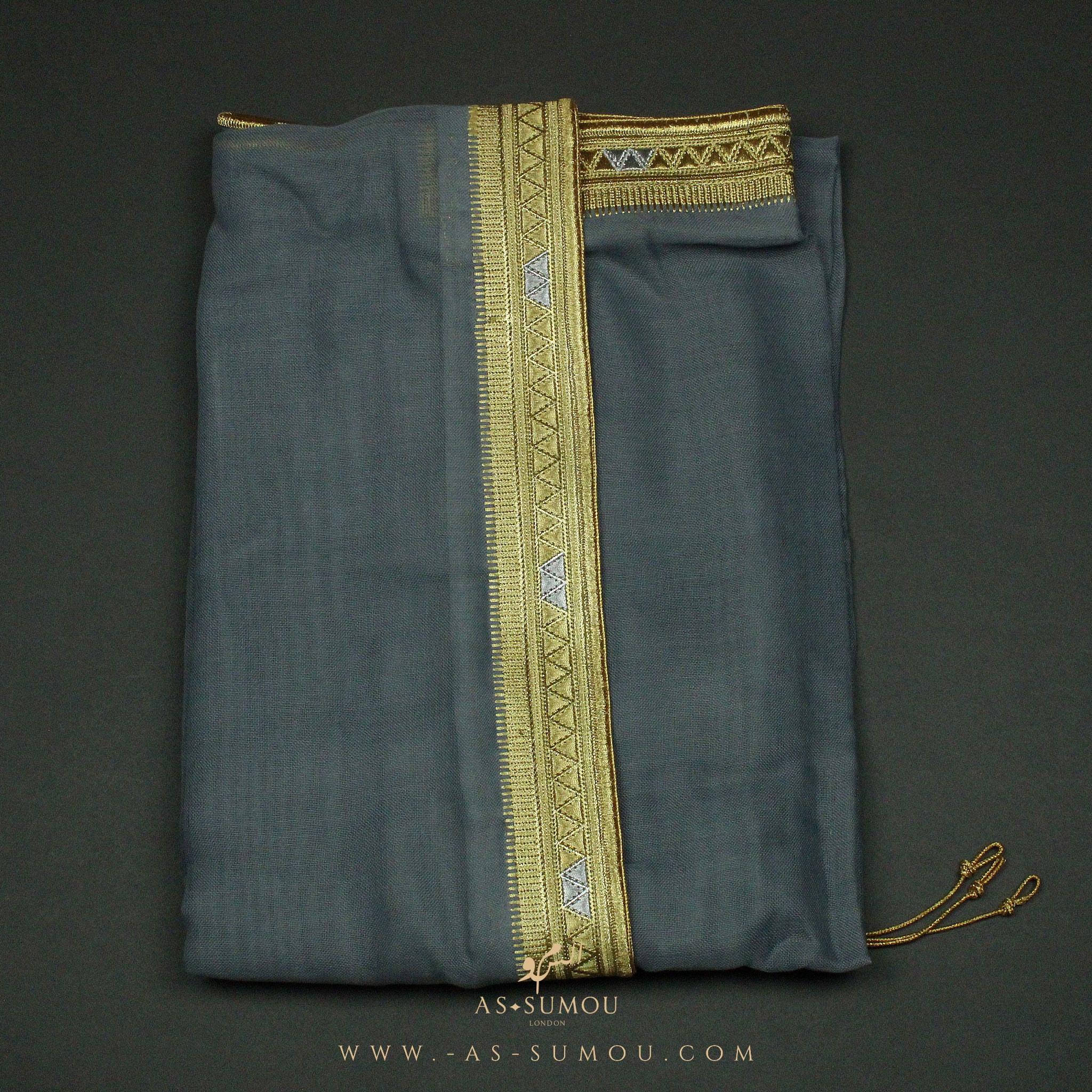 PREMIUM RARE GREY UNIQUE KHALEEJI BISHT BS3