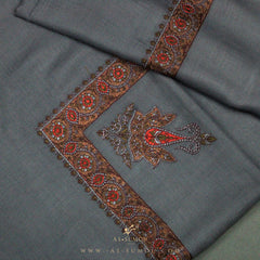 PREMIUM GREY AUTHENTIC YEMENI SHEMAGH SCARF SE64