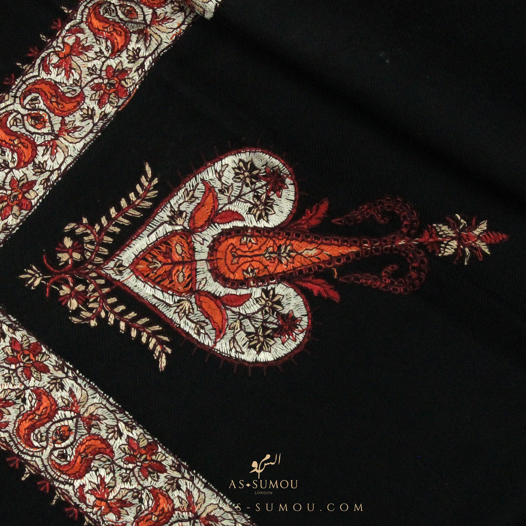 PREMIUM BLACK AUTHENTIC YEMENI SHEMAGH SCARF BL35