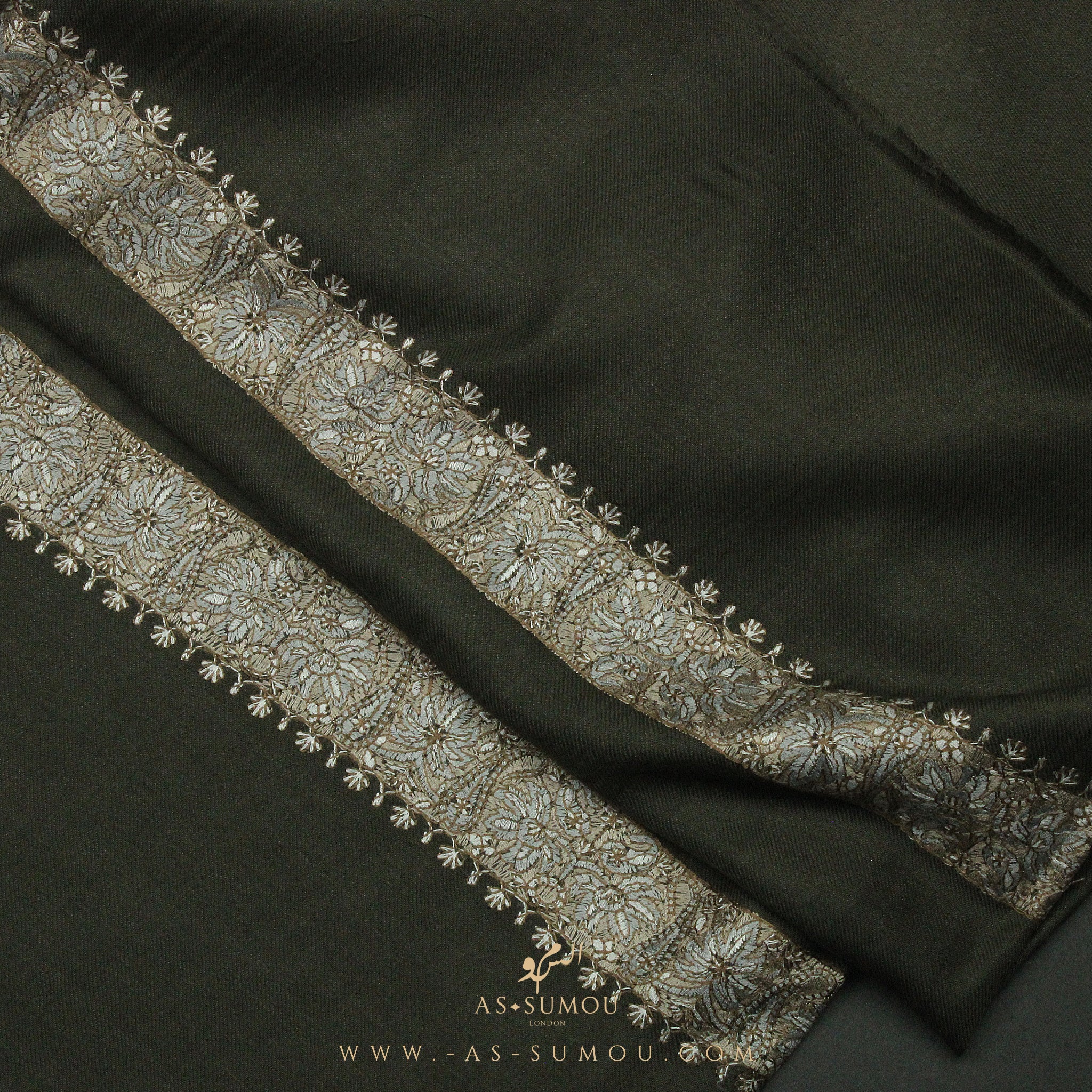 PREMIUM KHAKI AUTHENTIC YEMENI SHEMAGH SCARF SE79