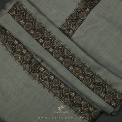 PREMIUM GREY AUTHENTIC YEMENI SHEMAGH SCARF SE33