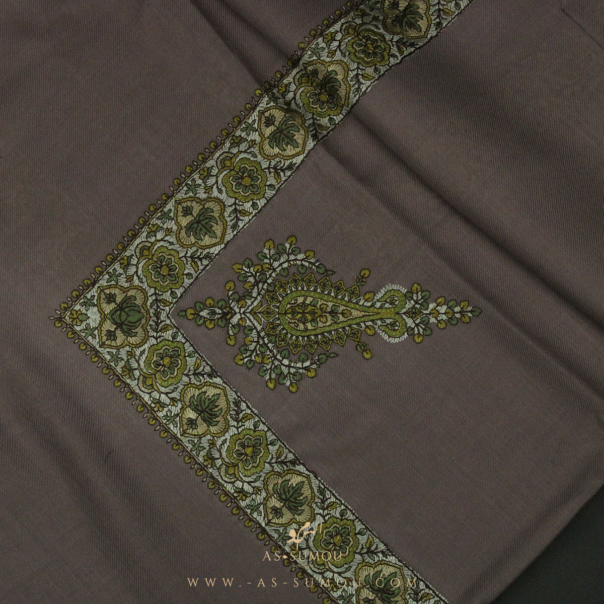 PREMIUM BROWN AUTHENTIC YEMENI SHEMAGH SCARF SE52