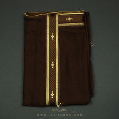 PREMIUM RARE BROWN UNIQUE KHALEEJI BISHT BS7