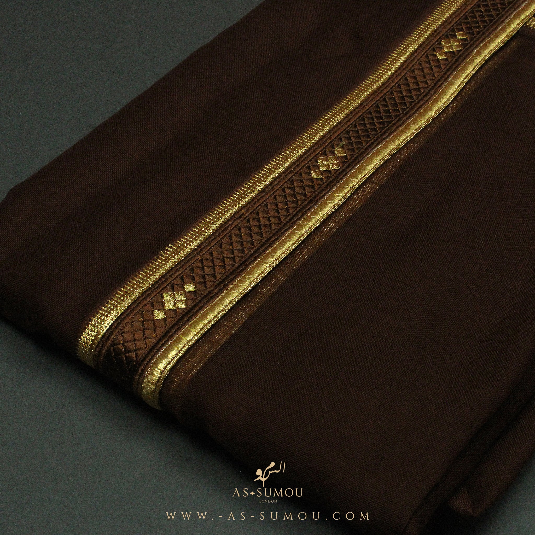 PREMIUM RARE BROWN UNIQUE KHALEEJI BISHT BS7