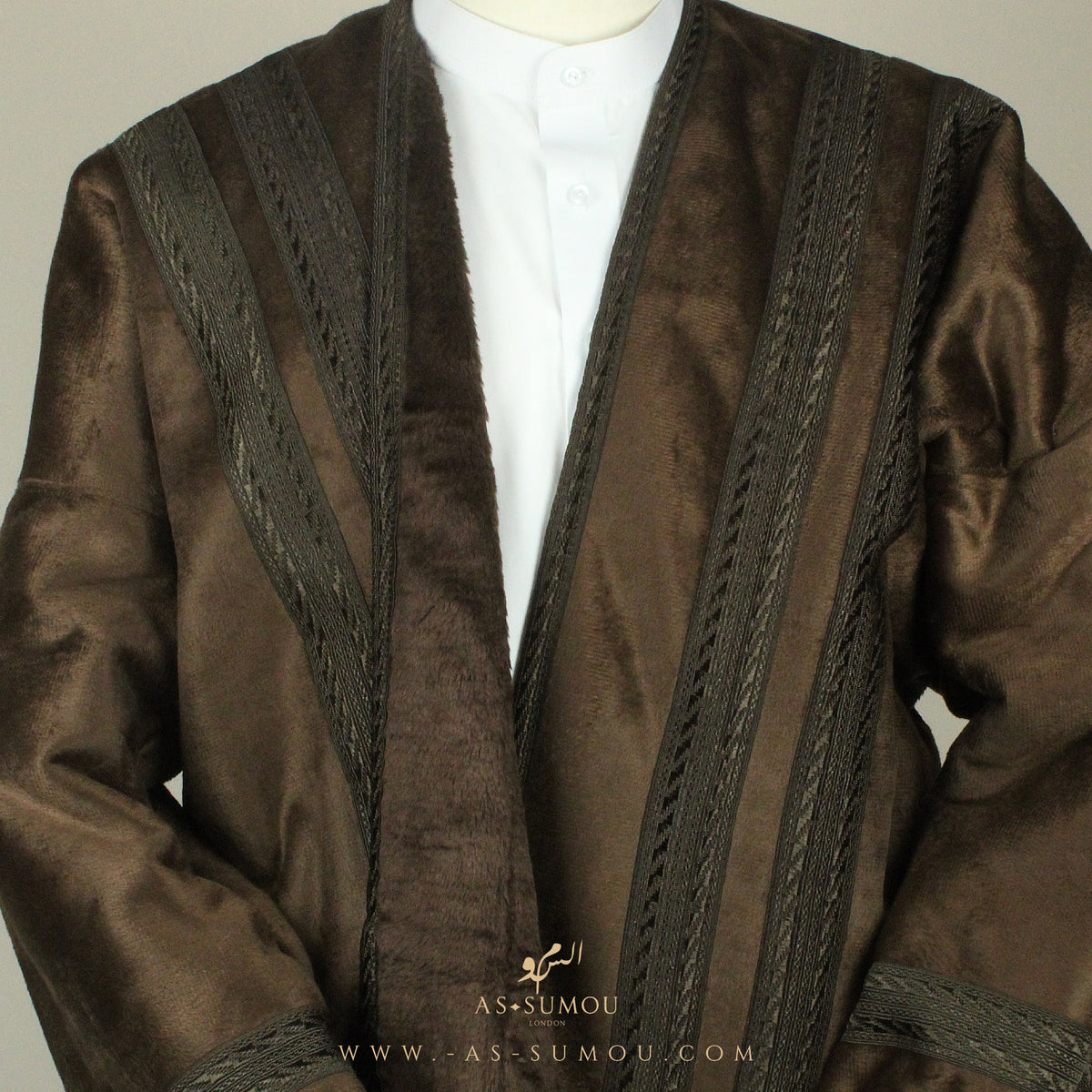 AUTHENTIC BROWN FARWA ARABIAN WINTER COAT FR7