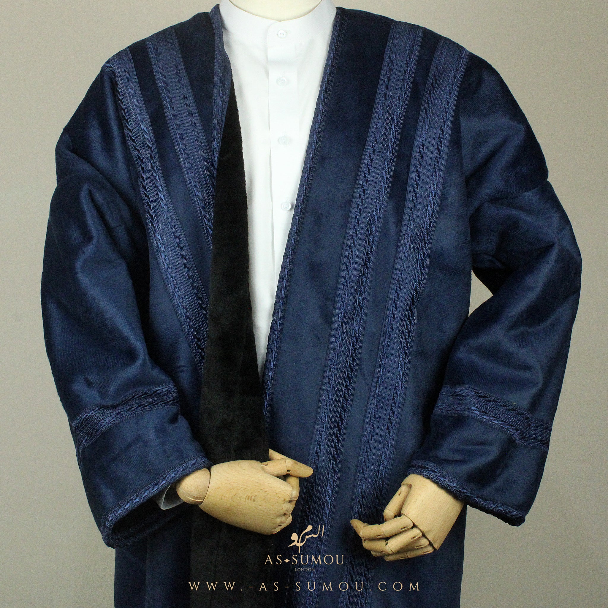 AUTHENTIC NAVY FARWA ARABIAN WINTER COAT FR6