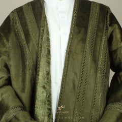 AUTHENTIC OLIVE FARWA ARABIAN WINTER COAT FR5