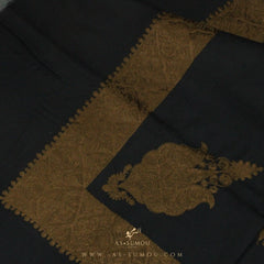 PREMIUM BLACK AUTHENTIC YEMENI SHEMAGH SCARF BL3