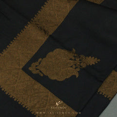 PREMIUM BLACK AUTHENTIC YEMENI SHEMAGH SCARF BL3